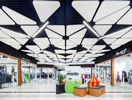 廣西商場吸音隔音材料玻纖天花案例