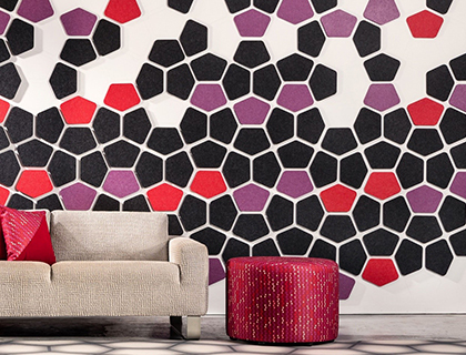 聚酯纖維吸音板的應用示范