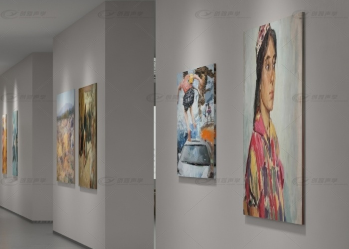 現代美術展覽館的吸聲背景墻