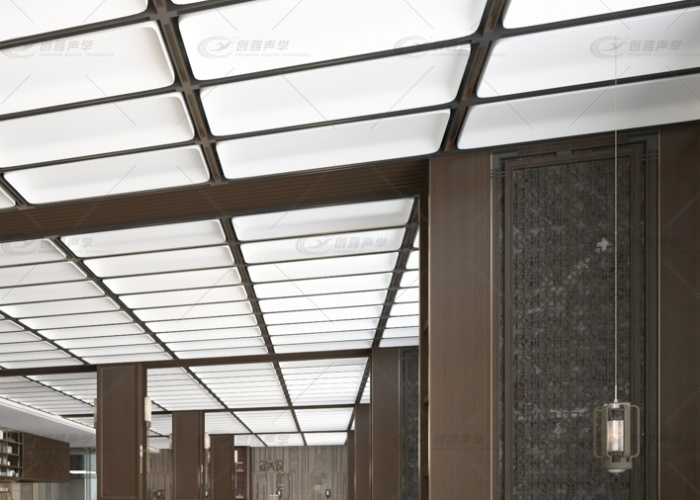 高檔餐廳能吸聲降噪的格子天花吊頂