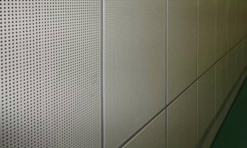 多功能廳墻面金屬穿孔吸音板