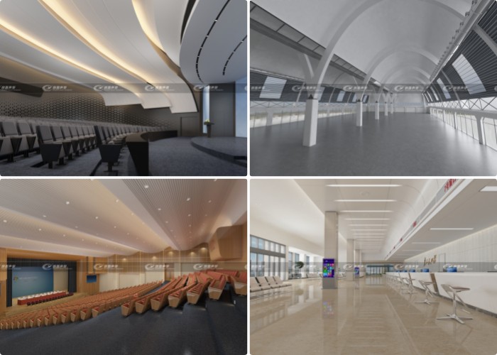 輕質微粒吸聲板的天花吊頂造型藝術