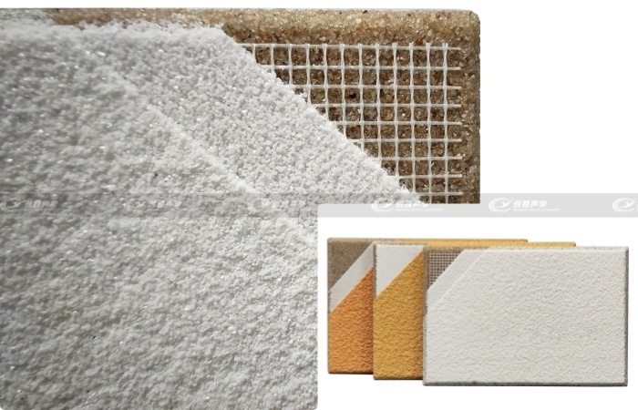 硅晶巖砂吸聲板細節展示 (1)
